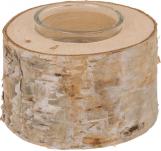 Ootb Tronco d'albero decorativo con inserto portaca (8 x 8 x 5 cm)
