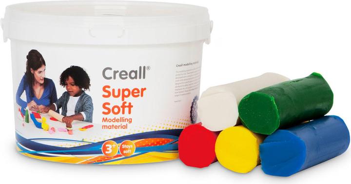 Produktbild Creall Supersoft Klei 5 kleuren, 1750gr.