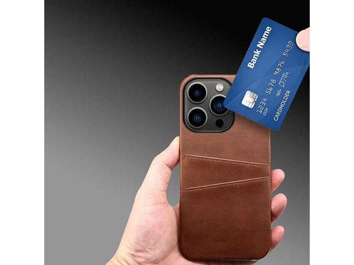 Image du produit Screenguard Apple iPhone 14 Pro CardCaddy Backcase en cuir avec porte-cartes (Apple iPhone 14 Pro)