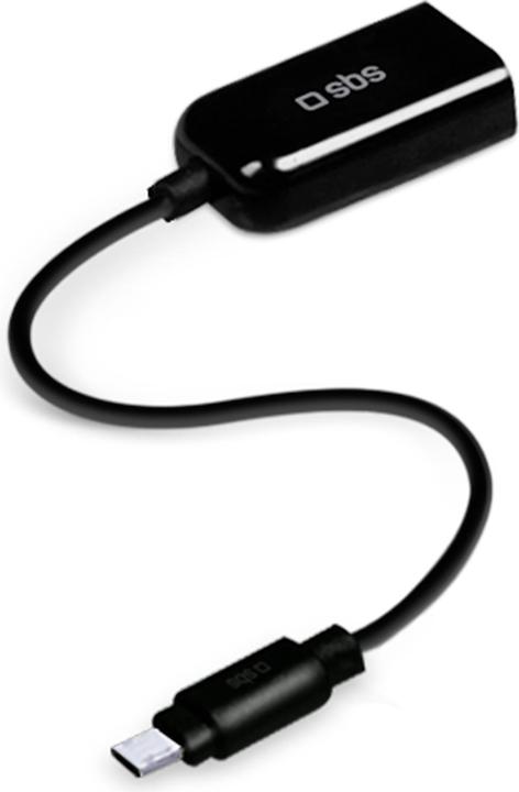 Produktbild SBS OTG-Kabel mit USB-Adapter für Smartphone und Tablet (0.13 m, USB 2.0)
