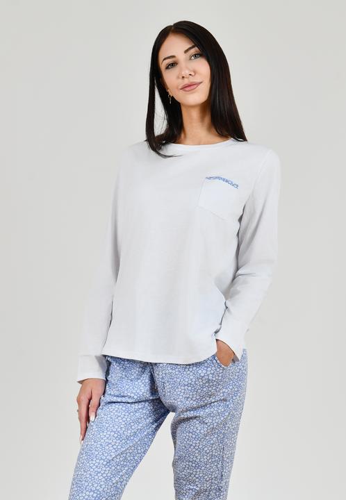 Produktbild Maxte Klassisches langärmeliges Pyjama-Set aus Baumwolle (XL)