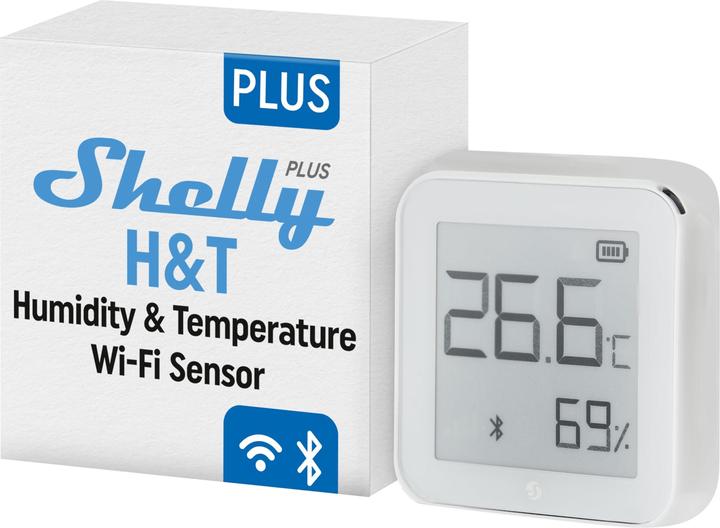 Immagine prodotto Shelly Sensore di temperatura e umidità Plus H&T