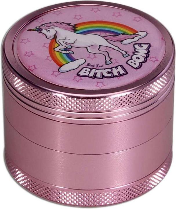 Black Leaf Grinder Bitch Bong 4 Parts