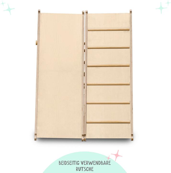 Produktbild Müggi Wandelbares Pikler Kletterdreieck Set mit Rutsche