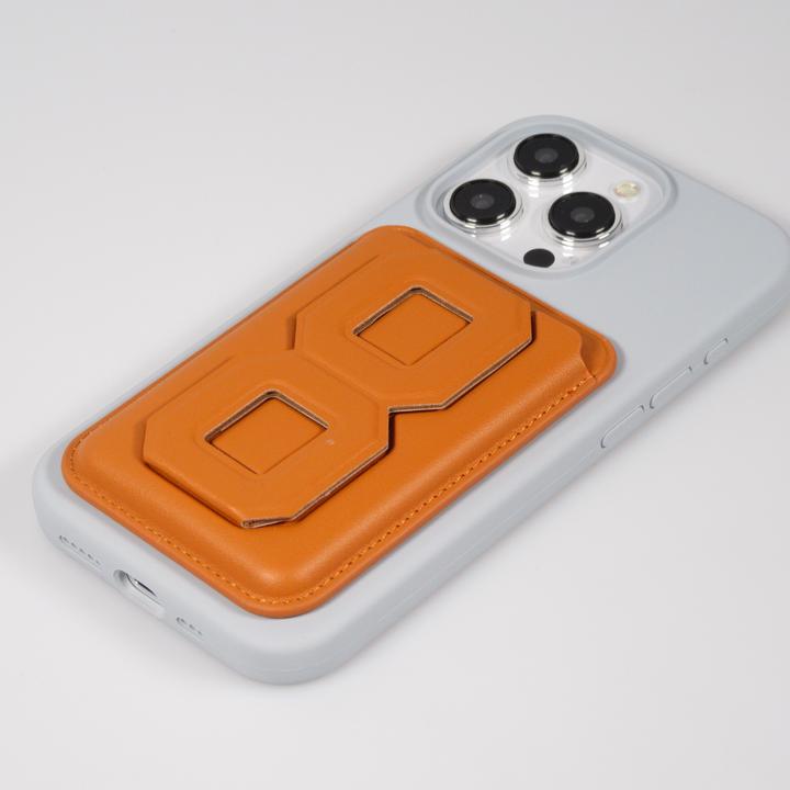 Image du produit PhoneLook Porte-cartes magnétique wallet MagSafe cuir végan avec aimant fort et support pliable intégré clair