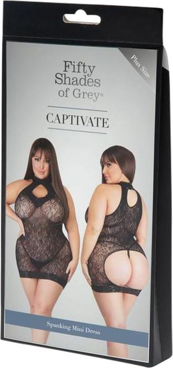 Immagine prodotto Fifty Shades of Grey Captivate Plus Size Mini Dress One Size Curve - Nero (3XL)