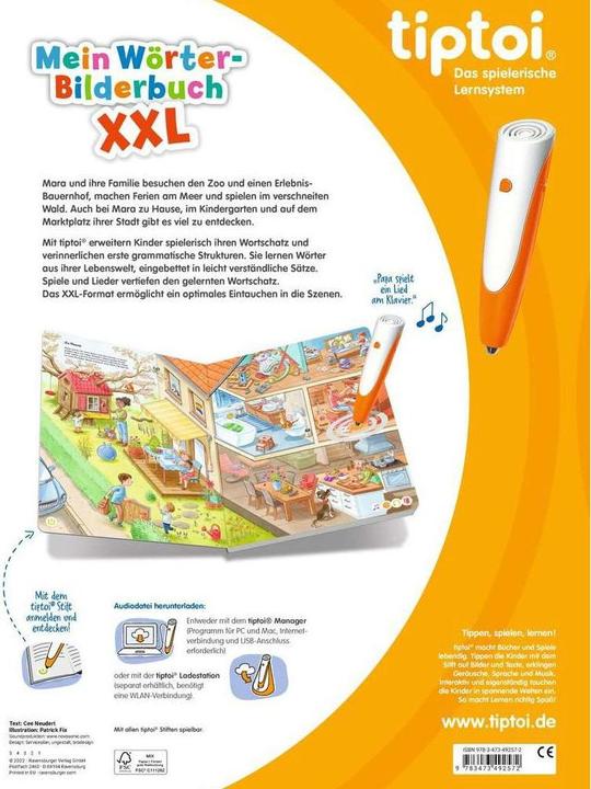 Image du produit tiptoi M. Wörter-Bilderbuch XXL - H22 (Allemand, Cee Neudert, 2022)