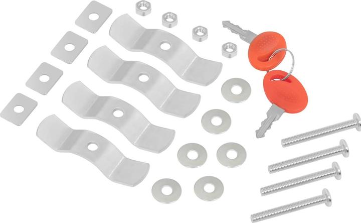 Produktbild MSW Topcase Motorradkoffer Roller Koffer 38 L Karbonbeschichtung inkl. Adapterplatte
