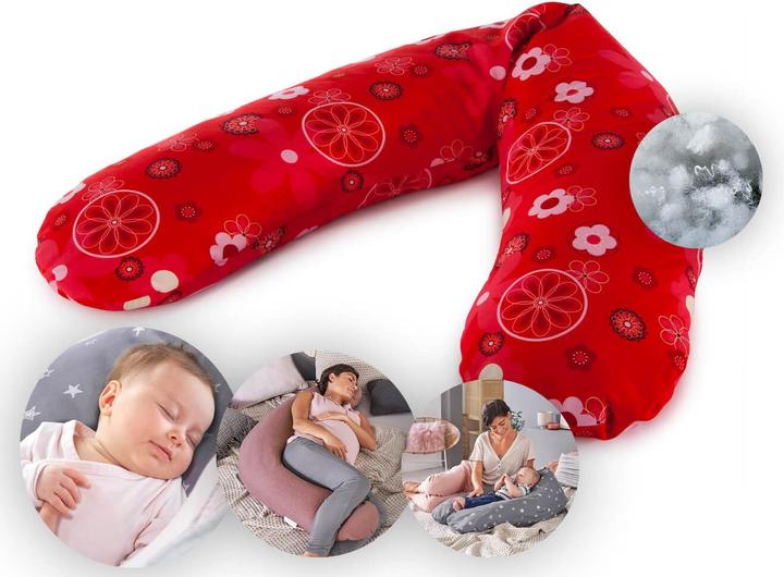 Actual product image Theraline Nursing pillow "The Original" with polyester hollow fibre filling incl. cover 190 cm (190 cm)