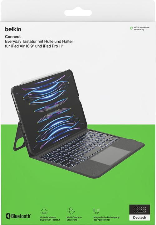 Actual product image Belkin Everyday Tastatur + Hülle iPad 10. Generation BBZ001de-v3 (DE)