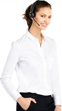 Image du produit Callstel Casque mono professionnel avec Bluetooth, réduction du bruit, batterie de 15 heures (Sans fil)