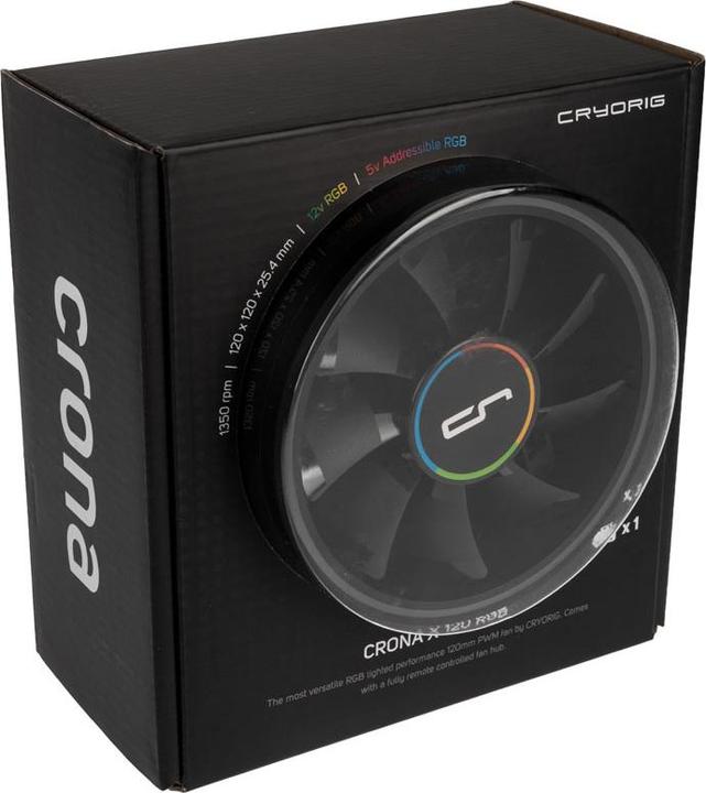 Image du produit Cryorig Ventilateur Crona S PWM, ARGB, pack de 3 (120 mm, 3 x)