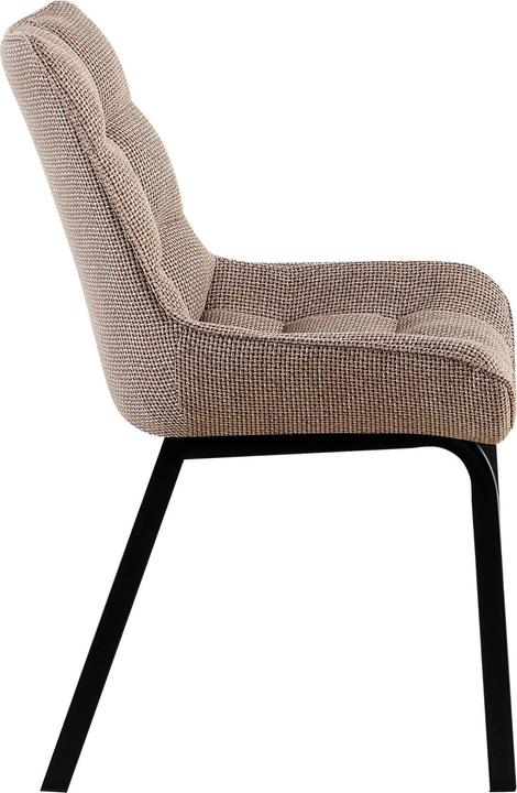 Produktbild Swisshandel24 Stuhl Saranda Stoff schwarz, terrabraun