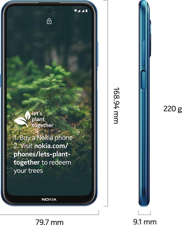 Immagine prodotto Nokia X20 (6GB) (128 GB, blu nordico, 6.67", Doppia SIM Ibrida, 64 Mpx, 5G)