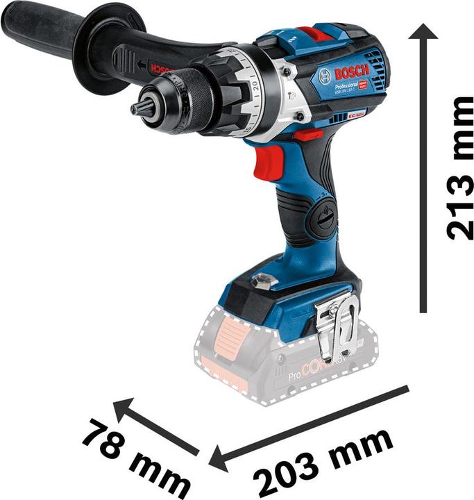 Immagine prodotto Bosch Professional GSB 18V-110 C (Batteria ricaricabile)