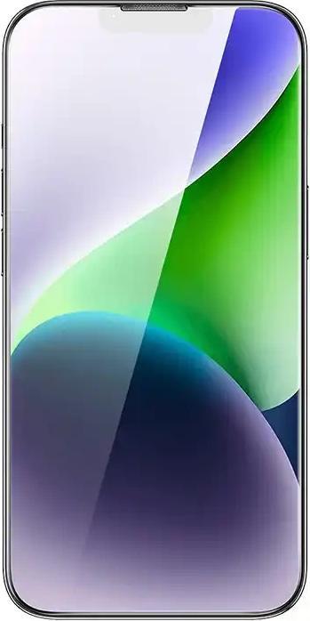 Actual product image Baseus Tempered Glass Corning for iPhone 13 Pro Max/14 Plus with built-in dust filter (1 Piece, Apple iPhone 13 Pro Max)