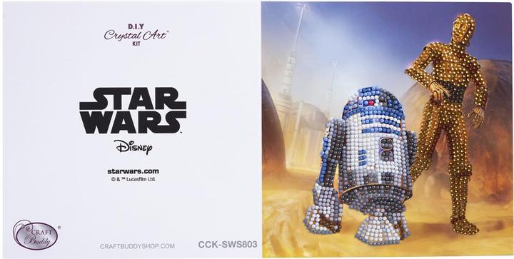 Produktbild Craft Buddy R2-D2 & C-3PO, Karte 18x18cm Crystal Art