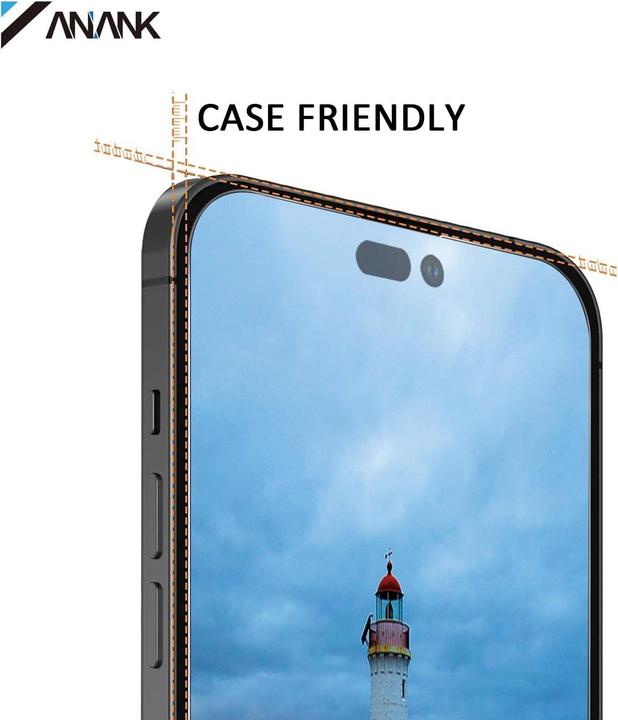 Produktbild Anank 2.5D Transparentes EyeSafe Edition - Anti-Blaulicht 3D Panzerglas für iPhone 11 Pro/Xs/X (1 Stück, Apple iPhone X, Apple iPhone XS, Apple iPhone 11 Pro)