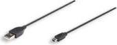 Produktbild Manhattan USB-mini-Kabel USB 2.0: Geschwindigkeit bis 480 Mbps (1.80 m, USB 2.0)