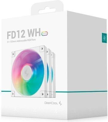 Productafbeelding Deepcool FD12 120x120x25 3in1 ARGB wit (120 mm)