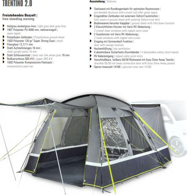 Productafbeelding High Peak Trentiono 2.0 (Koepeltent, 9.75 kg, 2 personen)