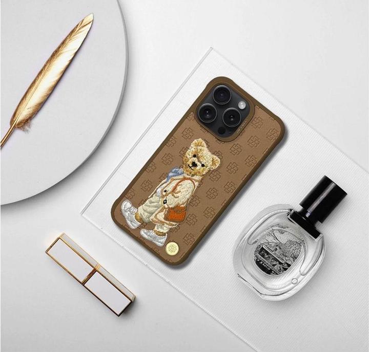 Actual product image Zuck Bear Headphone case case PARIS GENTLEMAN for IPHONE 15 Pro Max bag (Apple iPhone 15 Pro Max)