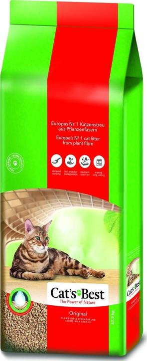 Productafbeelding Cat's Best Eco Plus Kattenbakvulling (Bindmiddel, Biologisch afbreekbaar, Snel absorberend, 17.20 kg)