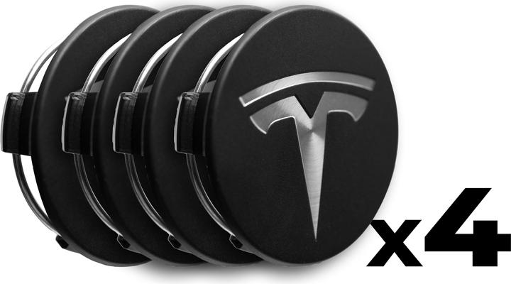 Produktbild Made4EV Radnabenabdeckungen mit Logo (4x) für Tesla Model 3/Y/S