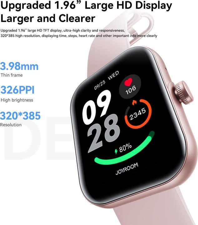 Immagine prodotto Joyroom Orologio intelligente Fit-Life JR-FT5 Plus (rosa)