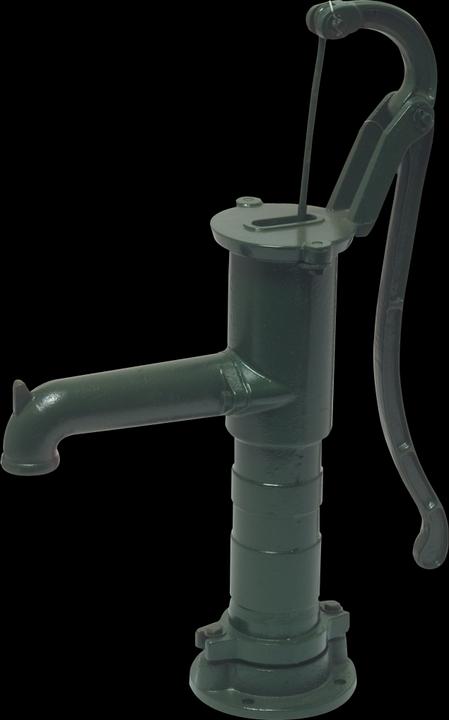 Produktbild Bevo Handschwengelpumpe Gusseisen 1 1/4" Innengewinde Grün Typ Standard Rundflansch