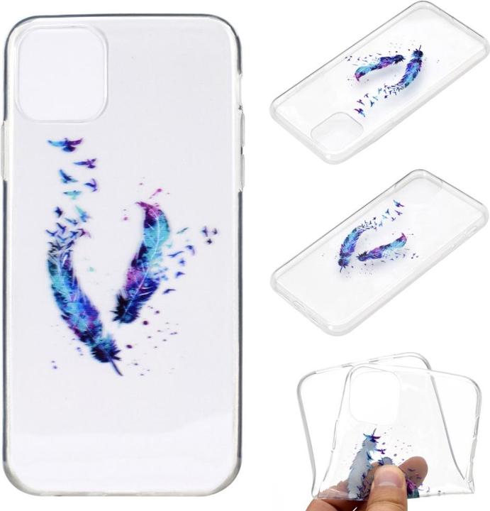 Actual product image Ueli Express iPhone 12 Mini Super Slim Rubber Case TPU Feathers (Apple iPhone 12 mini)
