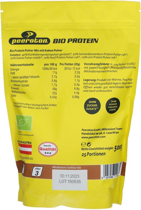 Produktbild Peeroton BIO Protein (Kakao, 1 Stk., 500 g)