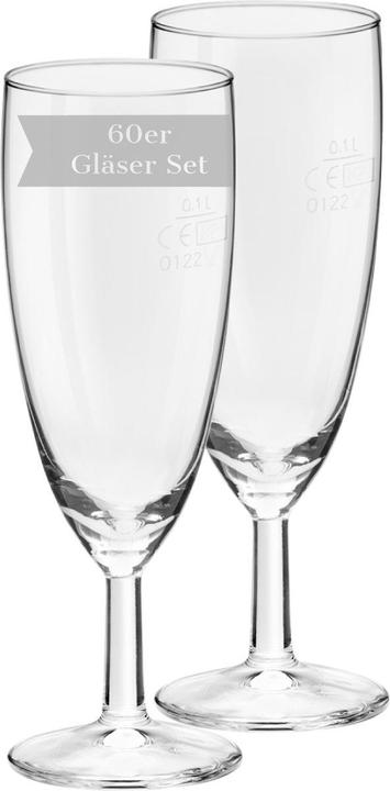 Bormioli Rocco Royalty Sektgläser geeicht (16 cl, 60 Occhiali, Bicchieri da champagne)
