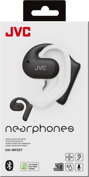 Immagine prodotto JVC HA-NP35T-B-U (Nessuna soppressione del rumore, 7 h, Senza fili)