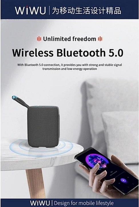 Produktbild Wiwu Bluetooth speakers - Wireless Bluetooth Speaker Thunder P26 - gray