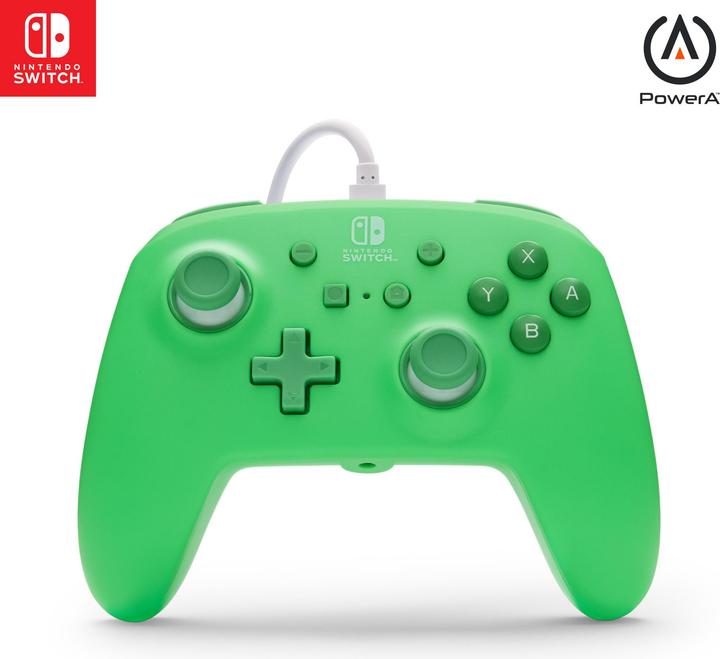 Produktbild PowerA - Verbesserter Kabelgebundener Controller für Nintendo Switch - Meerschaumgrün (Switch)