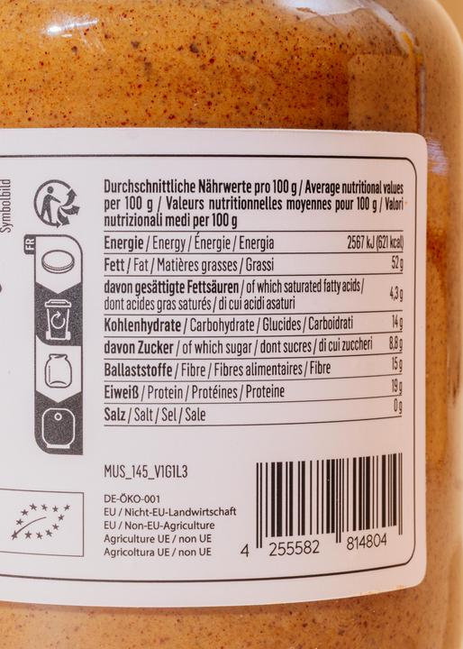 Valori nutrizionali e ingredienti KoRo Bio Mandelmus mit Vanille und Zimt