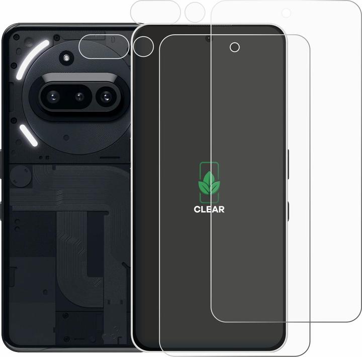 Produktbild ScreenLeaf Schutzfolie nachhaltiger Displayschutz Display Schutz Folie Klar Transparent (2 Stück, Nothing Phone (3a) Pro)