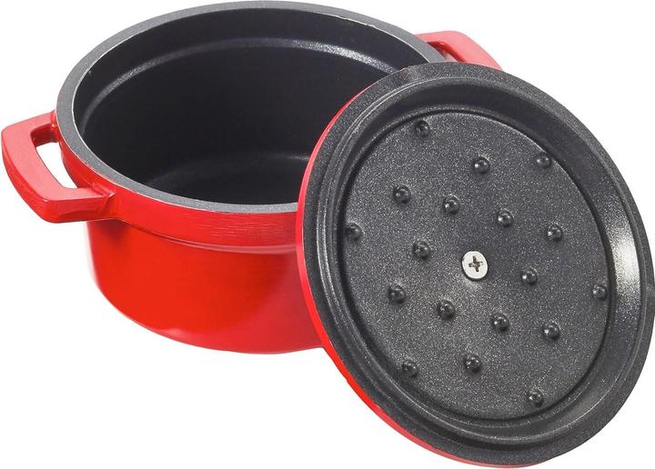 Produktbild Lacor Bratentopf Mini rot mit Deckel D10cm H5cm 0.24lt (Bräter + Schmortopf)
