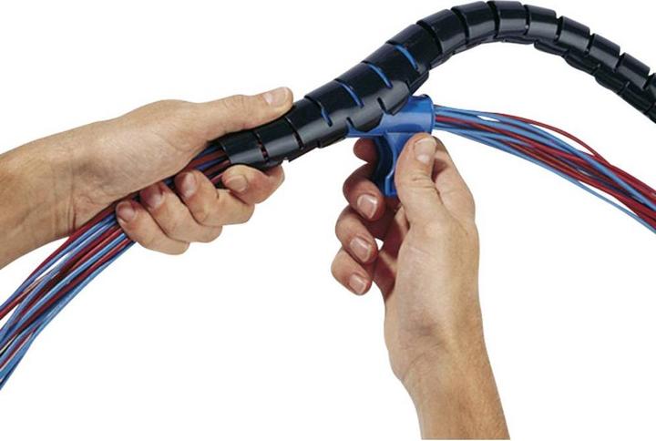 Actual product image HellermannTyton Cable conduit 32 mm (max) Grey (Cable conduit, 2500 cm)