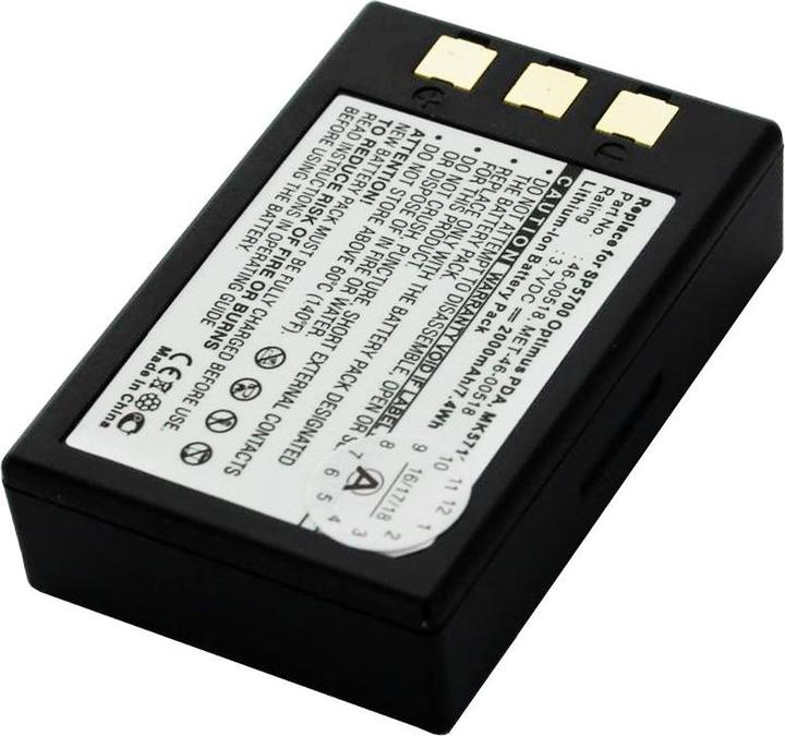 Image du produit AccuCell Batterie pour Metrologic SP5700 Scanner, Optimus PDA, MK5710 Batterie 46-00518, MET-46-00518