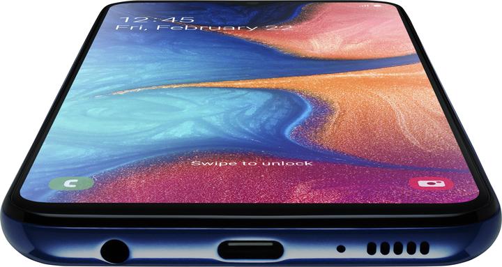 Actual product image Samsung Galaxy A20e EU (32 GB, Blue, 5.80", Dual SIM + SD, 13 Mpx, 4G)