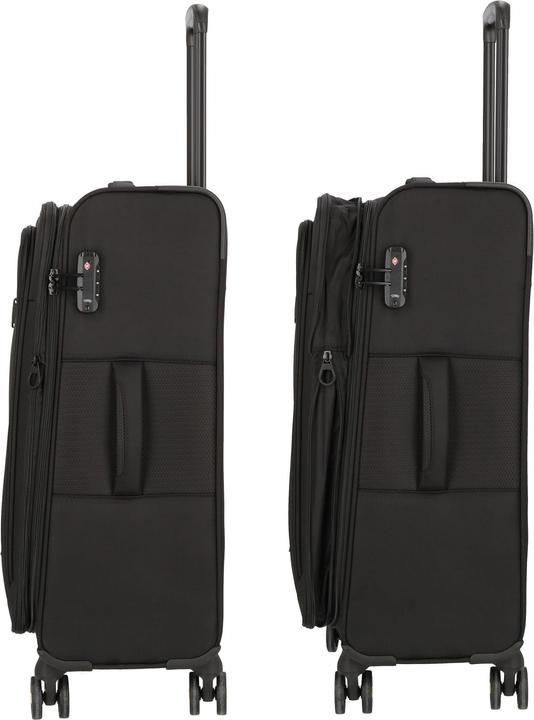 Immagine prodotto D&N Travel Line 9704 Carrello a 4 ruote M 68 cm con piega ad espansione (75 l, M (50 - 90l))