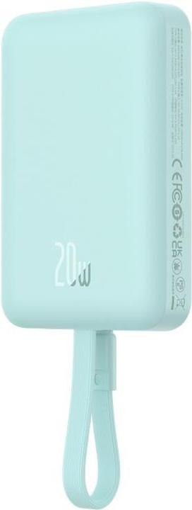 Produktbild Baseus Powerbank Magnetic Mini 10000mAh 20W MagSafe (mint) (10000 mAh, 20 W, 38.50 Wh)