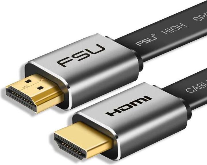 Actual product image Hermex HDMI to HDMI Cable 1m 4K UHD High Speed HDMI Connection Cable Flat Cable (1 m, HDMI)