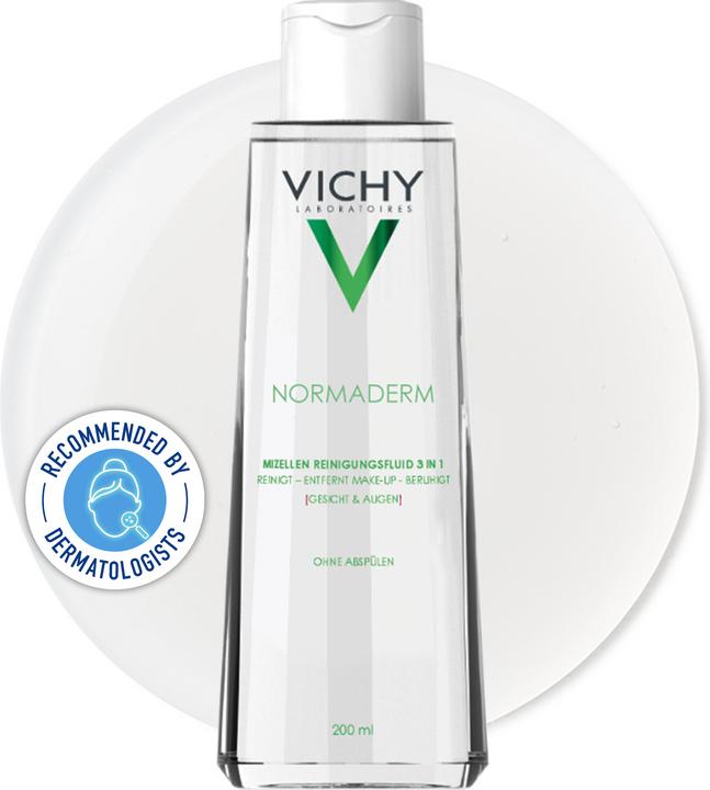 Actual product image Vichy Normaderm 3in1 Cleansing Fluid (Micelle water, 200 ml)