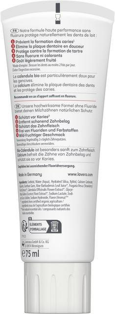 Immagine prodotto Lavera Dentifricio per bambini senza fluoro Tb 75 ml (75 ml)
