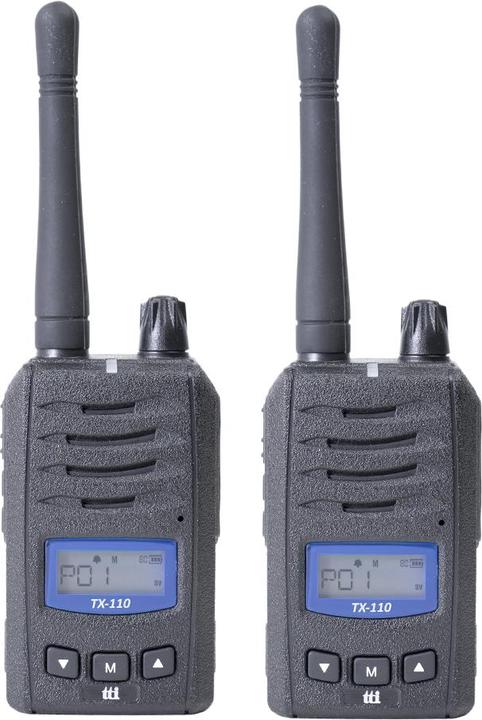 Actual product image Aim TTi TX-110 Twin set - PMR446 - Walkie Talkie