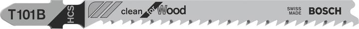 Image du produit Bosch Professional Zubehör Lame de scie sauteuse T 101 B Clean for Wood, pack de 3
