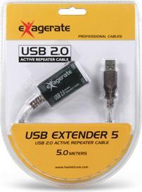 Actual product image Hamlet 5-metre Usb 2.0 Extender Extension with Active Repeater (5 m)